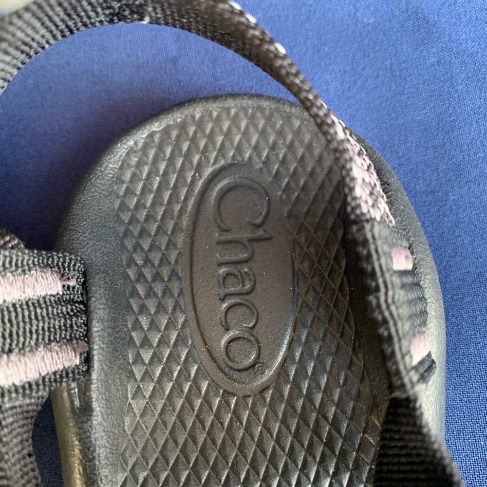 Chaco Kids ZX/1 EcoTread Sandals Black Size 2 Hugs And Kisses Color - Picture 2 of 10